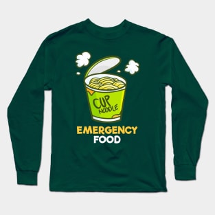 Emergency Food - Cup Noodle Long Sleeve T-Shirt